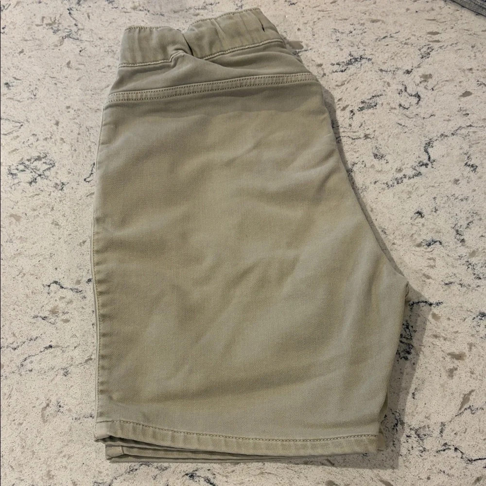 Zara Olive Green Athletic Drawstring Shorts